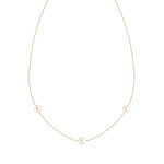 Collier or 375 jaune perle de culture de Chine