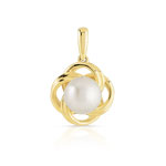 Pendentif or 375 jaune perle de culture de Chine