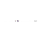 Bracelet or 375 blanc pierre fine diamant