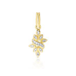 Pendentif or 375 2 tons diamant