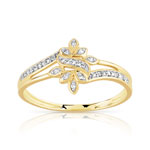 Bague or 2 tons 375 diamants