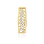 Pendentif or 375 2 tons diamant