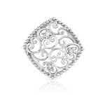 Pendentif or 375 blanc diamant
