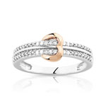 Bague 2 ors 375 diamant