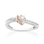Bague 2 ors 375 diamant