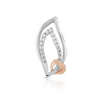 Pendentif 2 ors 375 diamant