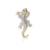 Pendentif plaqué or 2 tons zirconias