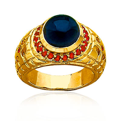 Bague plaqué or pierre imitation