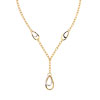Collier plaqué or 2 tons