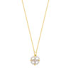Collier plaqué or 2 tons zirconia