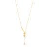 Collier plaqué or 2 tons zirconia