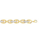 Bracelet plaqu&eacute; or 2 tons zirconia