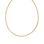 Collier c&acirc;ble plaqu&eacute; or