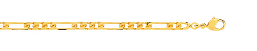 Chaine maille cheval plaqu&eacute; or 50 cm