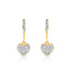 Boucles d'oreilles plaqué or 2 tons