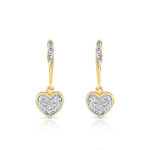 Boucles d&rsquo;oreilles plaqu&eacute; or 2 tons