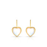 Boucles d&rsquo;oreilles plaqu&eacute; or nacre