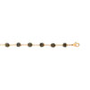 Bracelet plaqué or pierre imitation