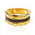 Bague plaqu&eacute; or r&eacute;sine