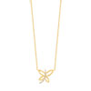 Collier plaqué or zirconia