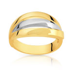 Bague 2 tons dor&eacute; palladi&eacute;