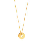 Collier plaqu&eacute; or 45 cm