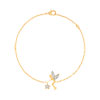Bracelet plaqué or zirconia