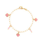 Bracelet plaqu&eacute; or &eacute;mail cristal