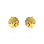 Boucles d&rsquo;oreilles plaqu&eacute; or bois