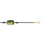 Bracelet cordon plaqu&eacute; or bois 18 &agrave; 21 cm