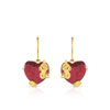 Boucles d'oreilles plaqué or bois
