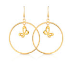 Boucles d&rsquo;oreilles plaqu&eacute; or