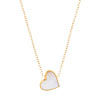 Collier plaqué or nacre