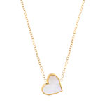 Collier plaqu&eacute; or nacre