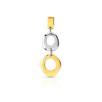 Pendentif 2 tons doré palladié
