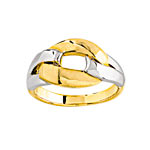 Bague plaqué or 2 tons