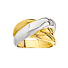 Bague plaqué or 2 tons