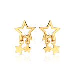 Boucles d&rsquo;oreilles plaqu&eacute; or