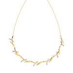 Collier plaqu&eacute; or 2 tons