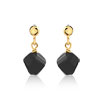 Boucles d'oreilles plaqué or pierre imitation