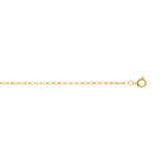 Chaine plaqu� or maille jaseron 45 cm