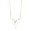 Collier plaqué or zirconia