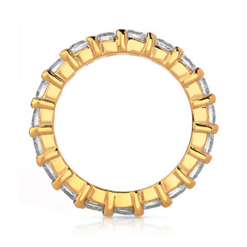 Alliance plaqué or tour complet zirconias