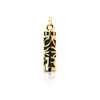 Pendentif plaqué or onyx