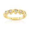 Bague plaqué or zirconia