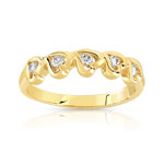 Bague plaqué or zirconia
