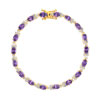 Bracelet plaqué or zirconias