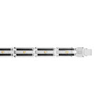Bracelet acier et or 750 jaune