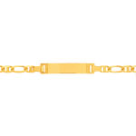 Gourmette or 750 jaune personnalisable