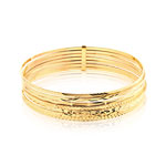 Ensemble 7 bracelets semainier or 750 jaune